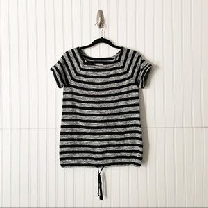 Lou & Grey XS Striped Top Drawstring Waist